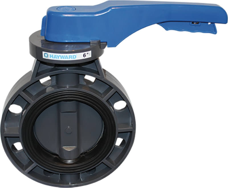 2x22 Butterfly Valve PVC Body PVC Disc with EPDM Liner Lever Operator M365589