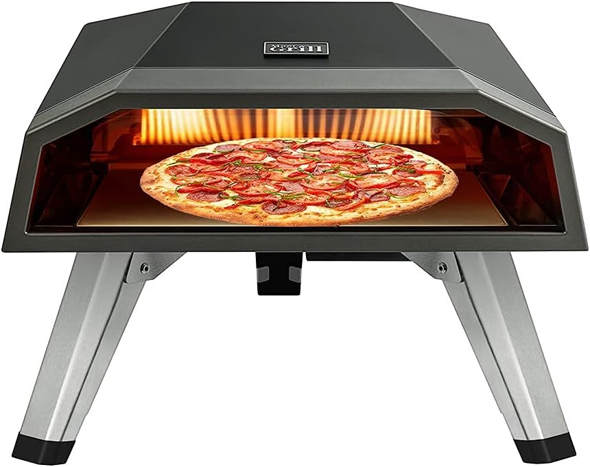 Outdoor Gas Pizza Oven with Pizza Stone and Pizza Peel Q3092