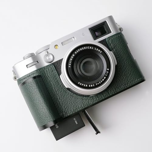 Genuine Leather Camera Half Case with Metal Base Plate N3140