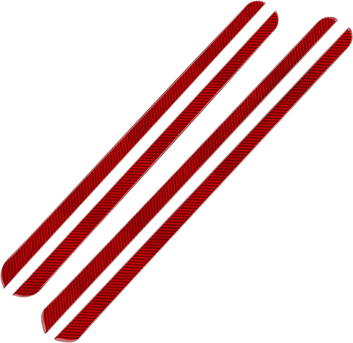 Carbon Fiber Interior Car Door Handle Panel Trim Sticker 4PCS U3097