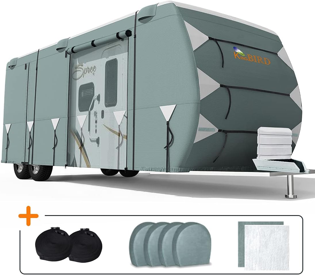5 Layers Water-Proof Rip-Stop RV Cover Fits 24-27ft O985