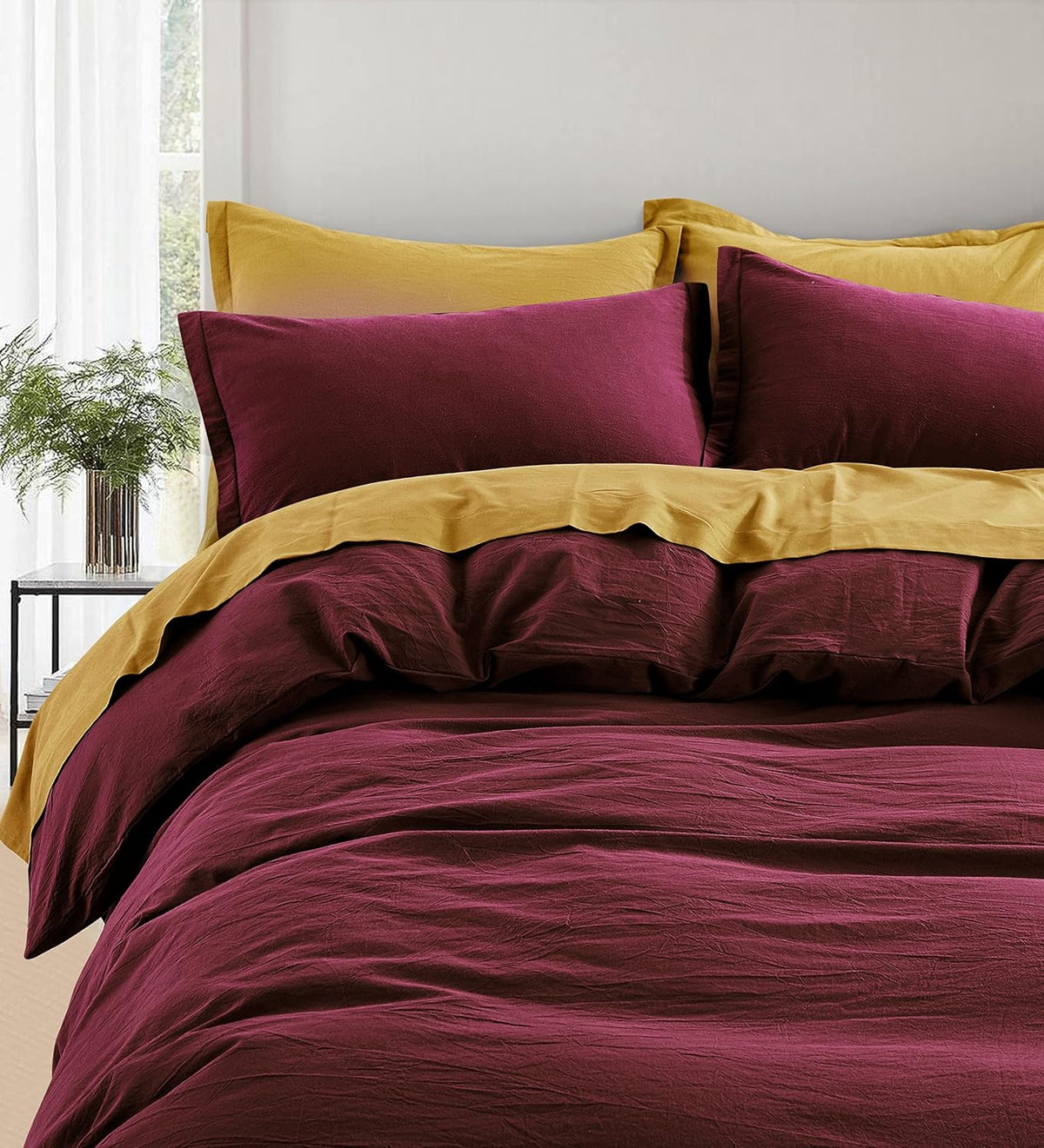 Rust Queen Cotton Duvet Cover Set Q1065