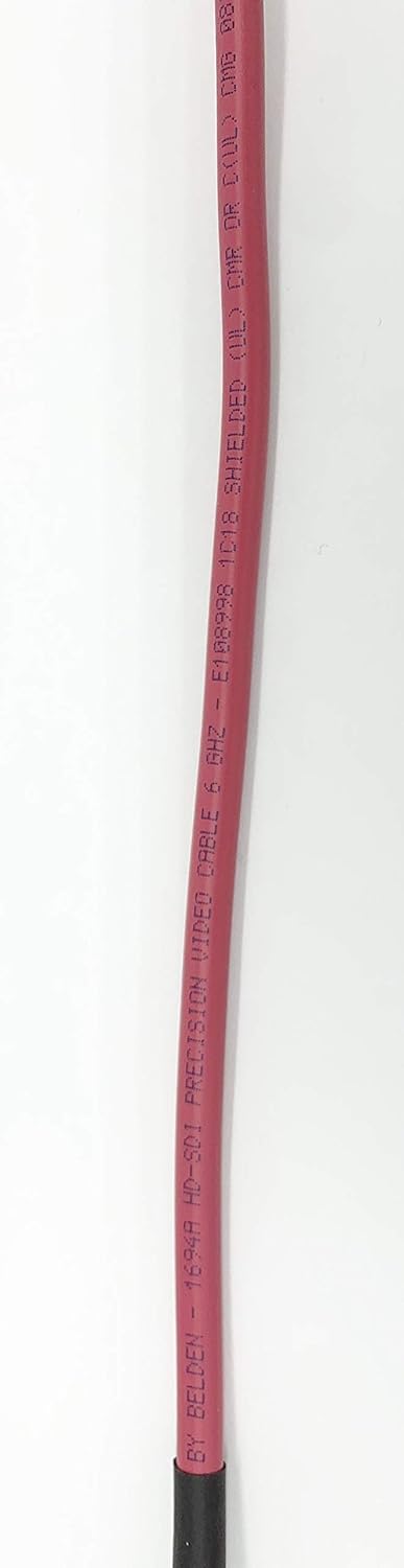 3G/6G HD SDI BNC Cable Red 200ft S9137