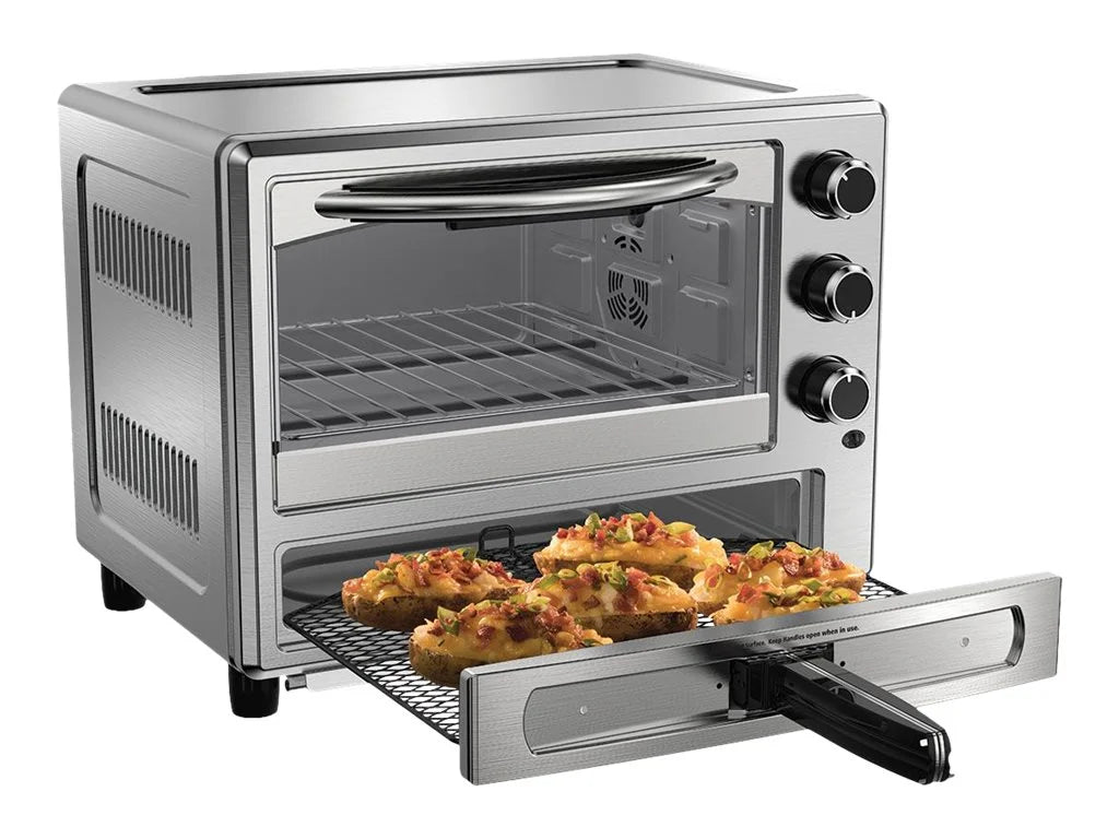 Stainless Steel Turbo Convection Toaster Oven with Pizza Drawer S910