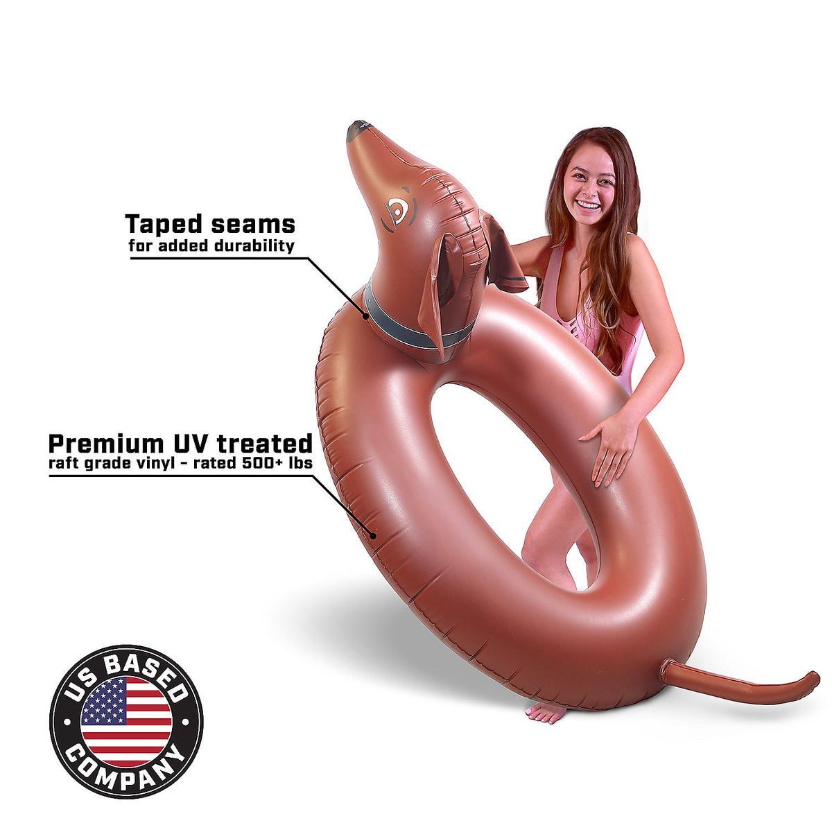 Inflatable Wiener Dog Pool Raft I31799