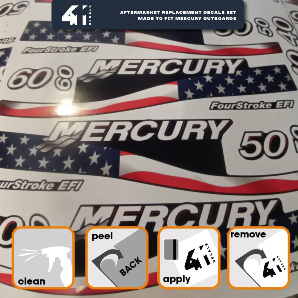 2005-2007 Outboard Replacement Decal Set R96210