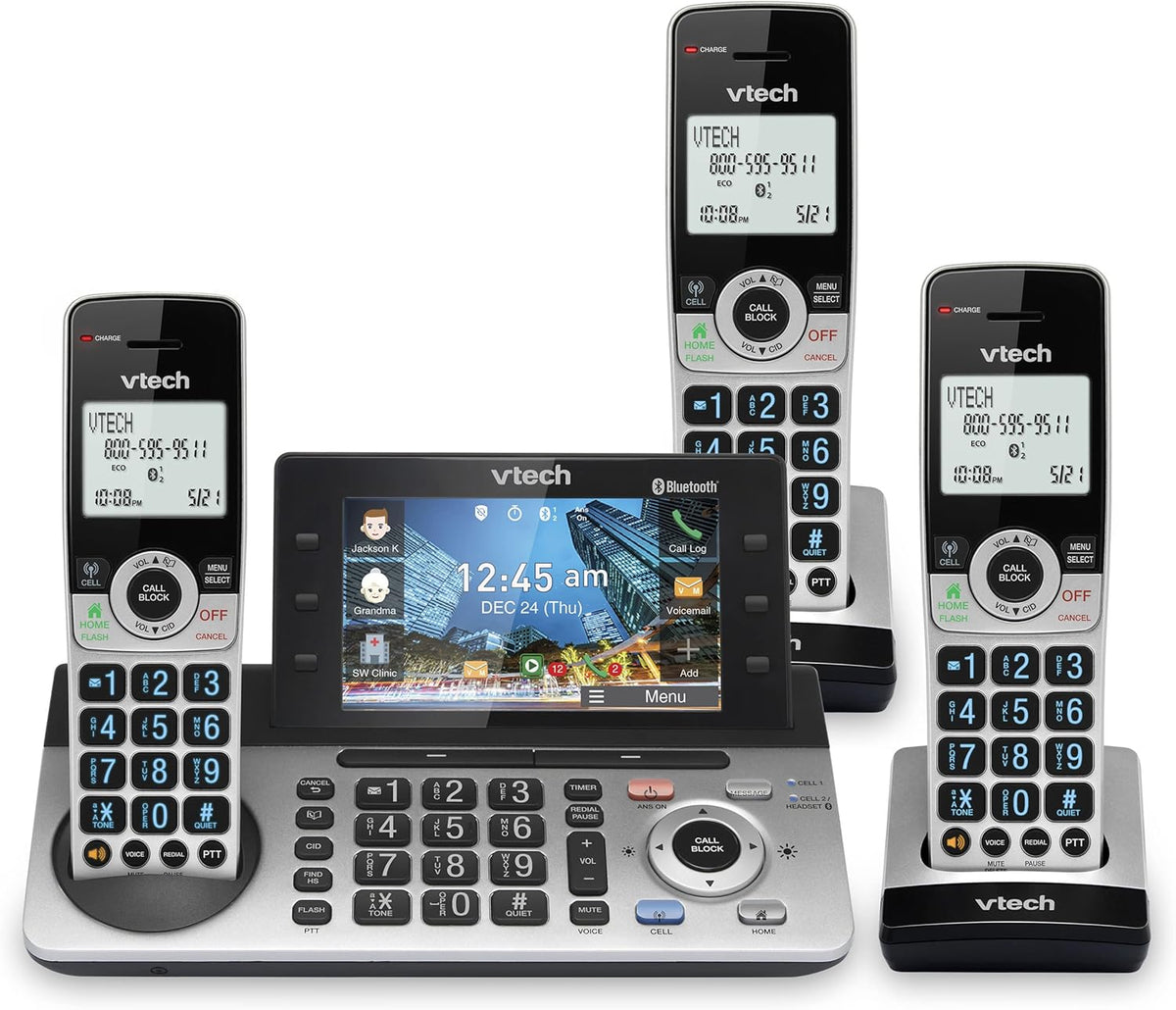 3-Handset Cordless Phone with Answering System T632