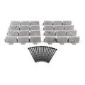 Faux Stone No-Dig Landscape Edging 10-ft. Plastic Gray E782889