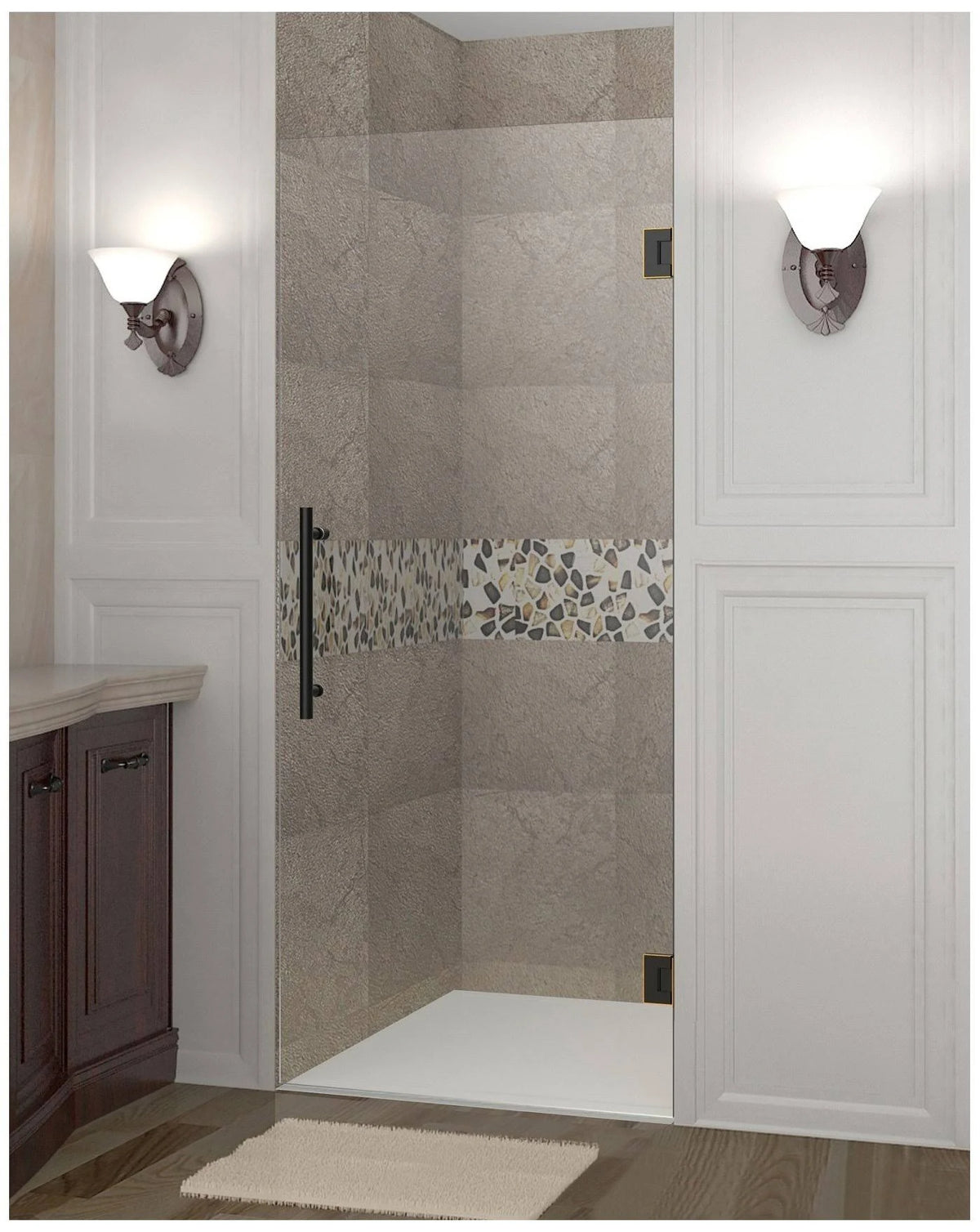 Frameless Hinged Shower Door J279