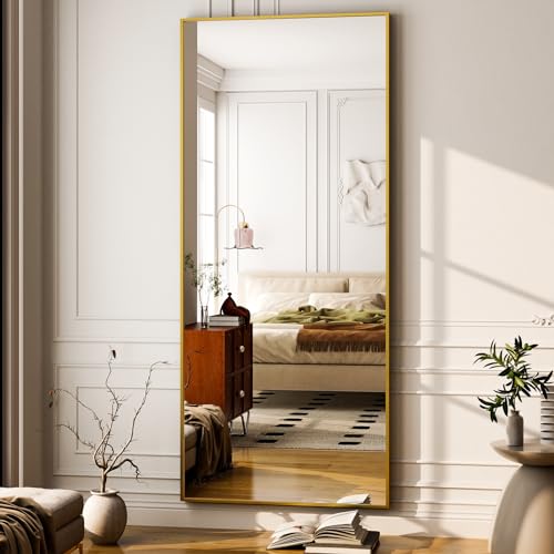 76"x34" Full Length Rectangle Mirror Black O414361