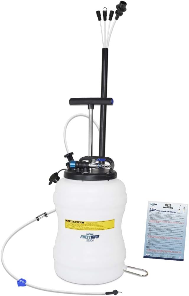 10.5 Liter Pneumatic/Manual Oil Extractor/Vacuum Pump Oil Changer with Brake Fluid Hose X307