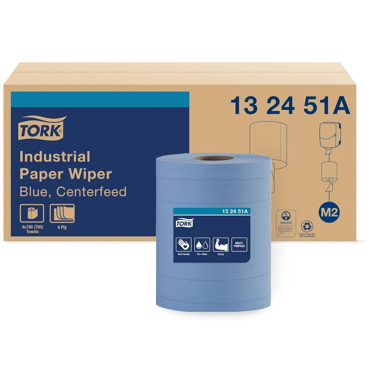 4-Ply Industrial Paper Wiper, 10.0 Width x 249' Length X662500