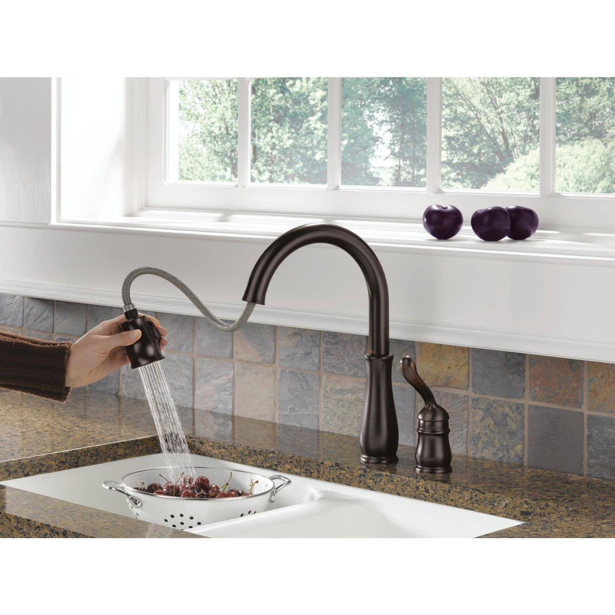 Arctic Stainless Pull-Down Kitchen Faucet W133