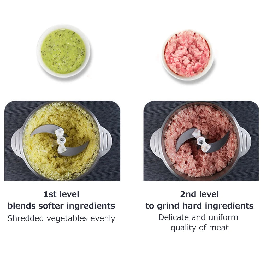 2L Stainless Steel Electric Meat Grinder C982