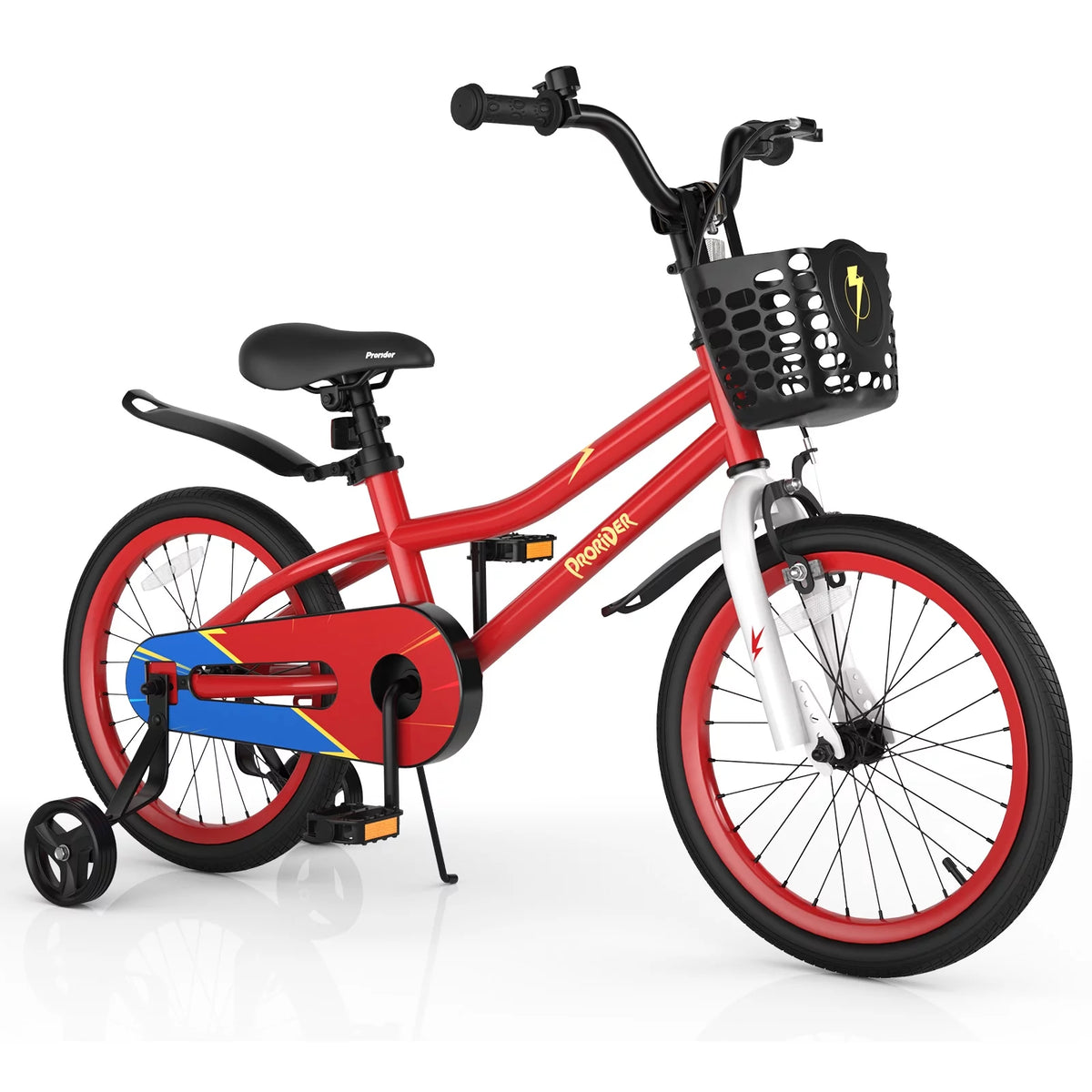 18'' Kid's Bike with Training Wheels & Basket J439