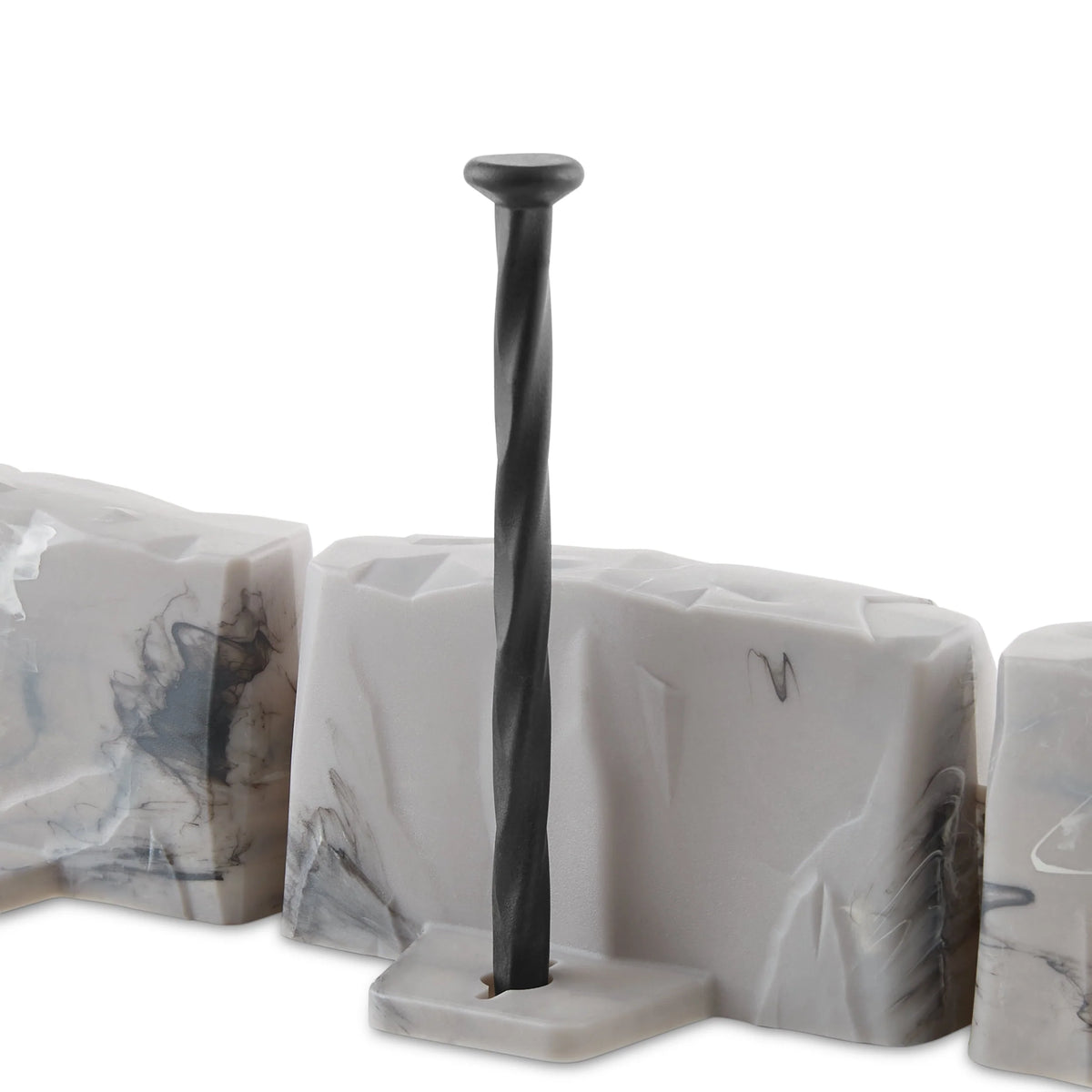 Faux Stone No-Dig Landscape Edging 10-ft. Plastic Gray E782889