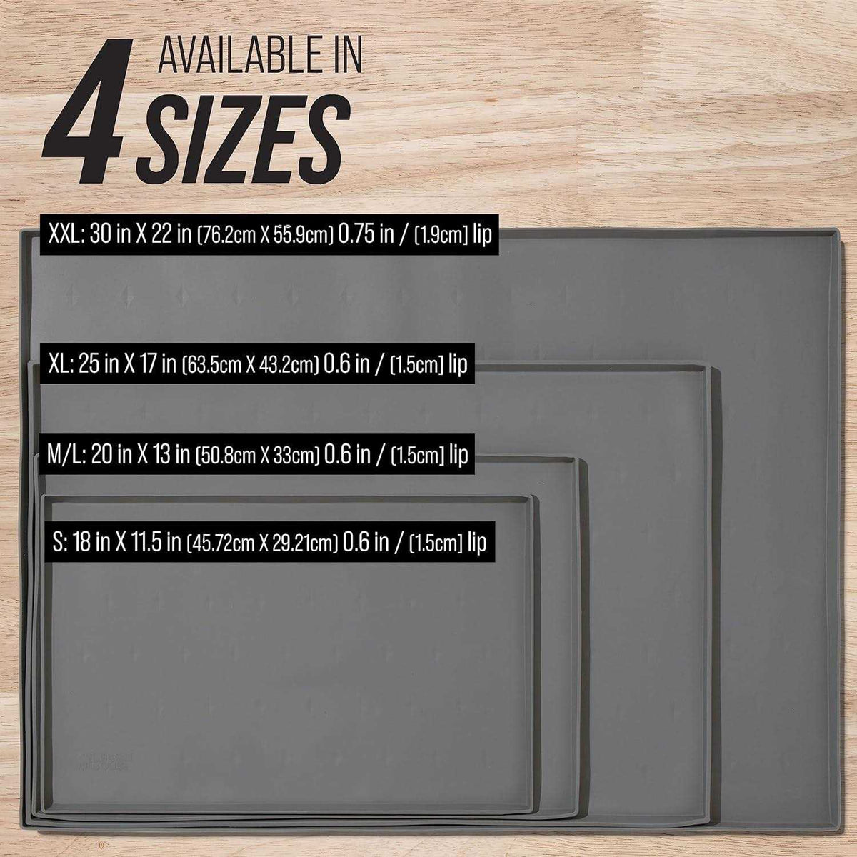 Splash Mat Dog Food Mat with Tall Lip Y943