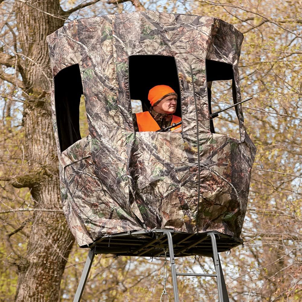 20' Tripod Hunting Deer Stand Cover, Camo Z607