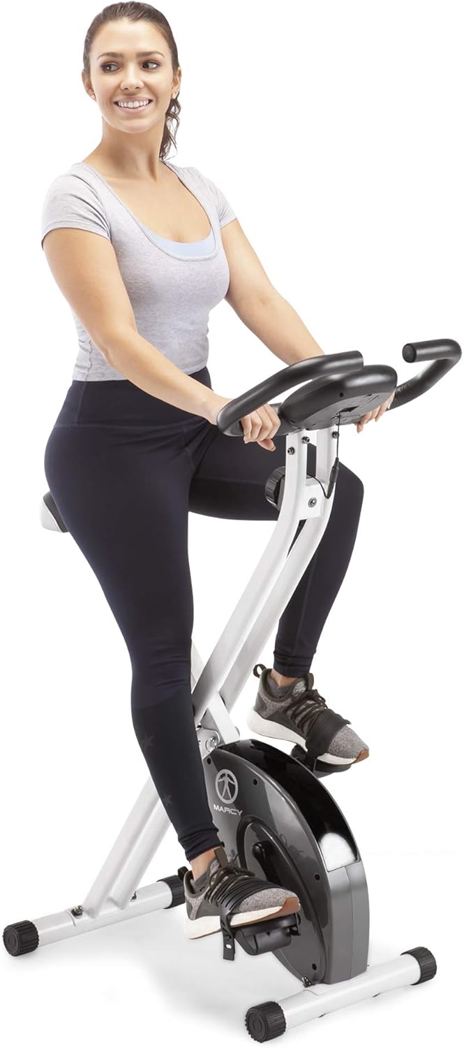 Foldable Upright Exercise Bike with Adjustable Resistance E735