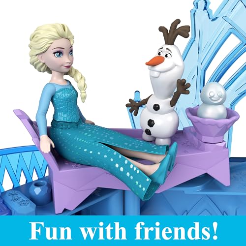 Storytime Stackers Elsa Ice Palace Stackable Castle Doll House with Small Doll & 8 Pieces U326939