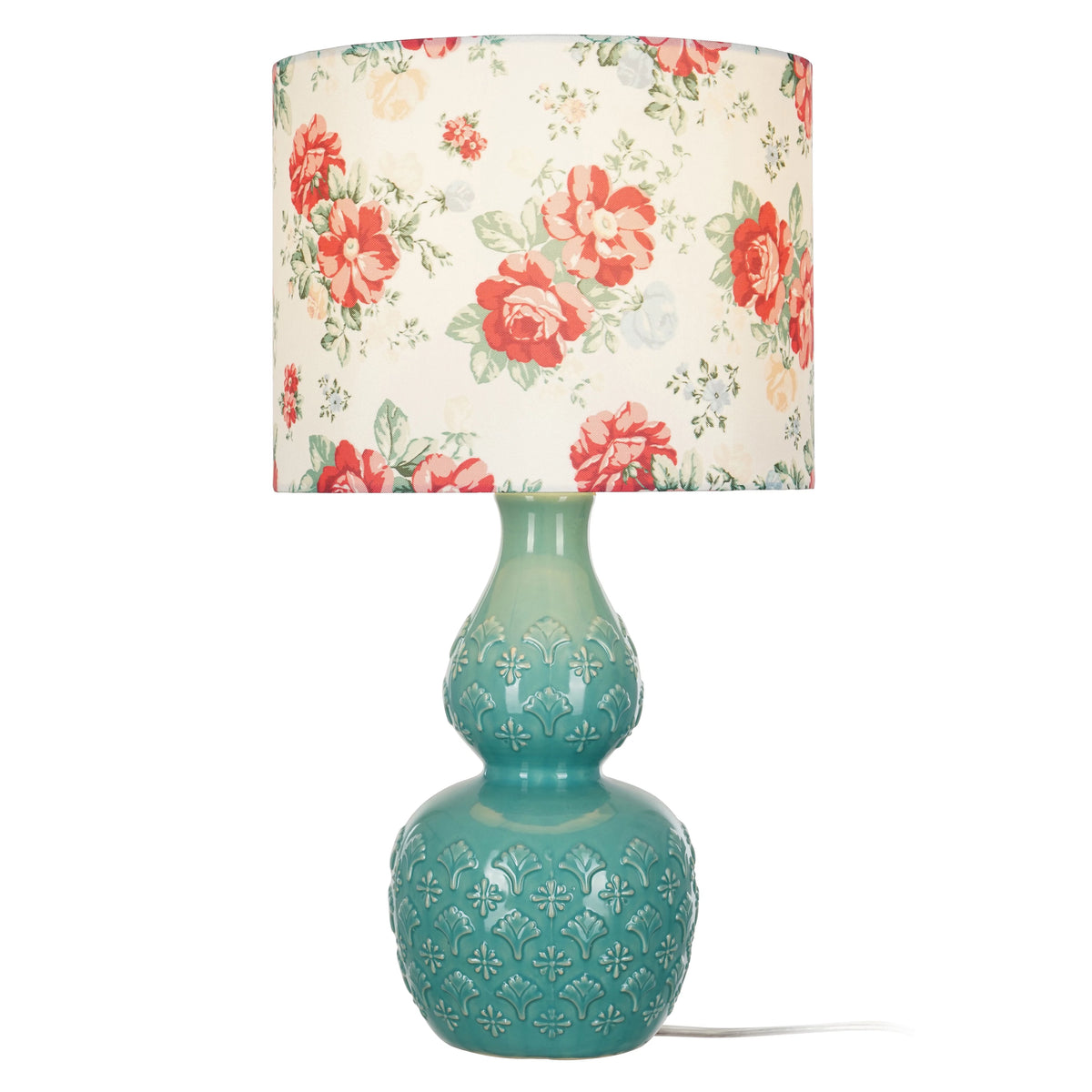Vintage Floral Table Lamp N401