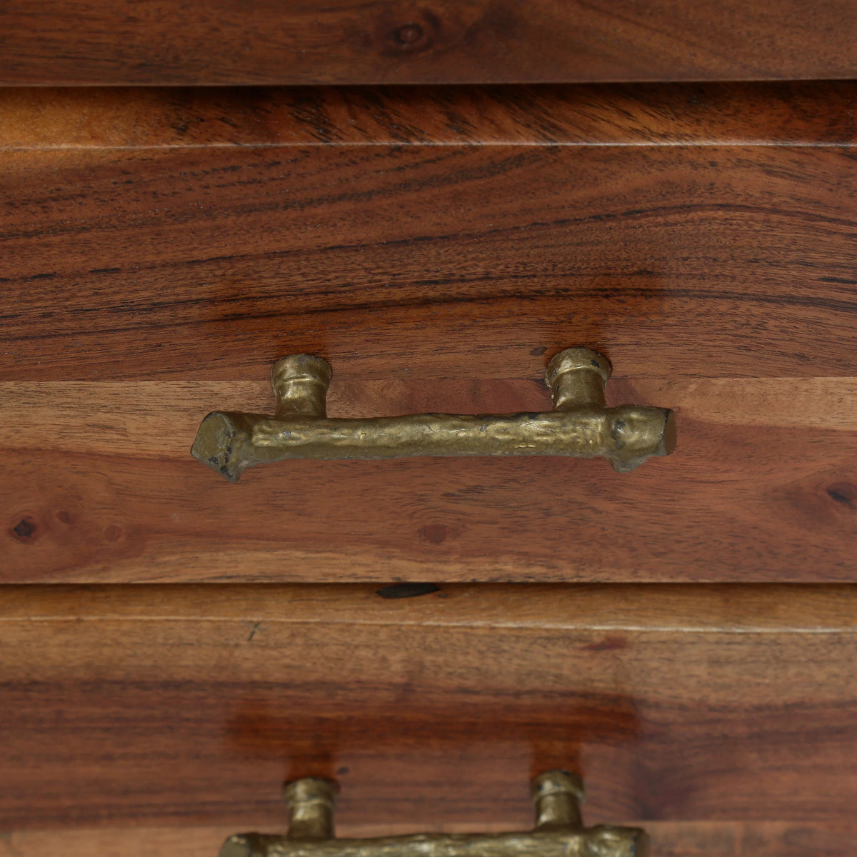 Acacia Wood 3 Drawer Nightstand I15872