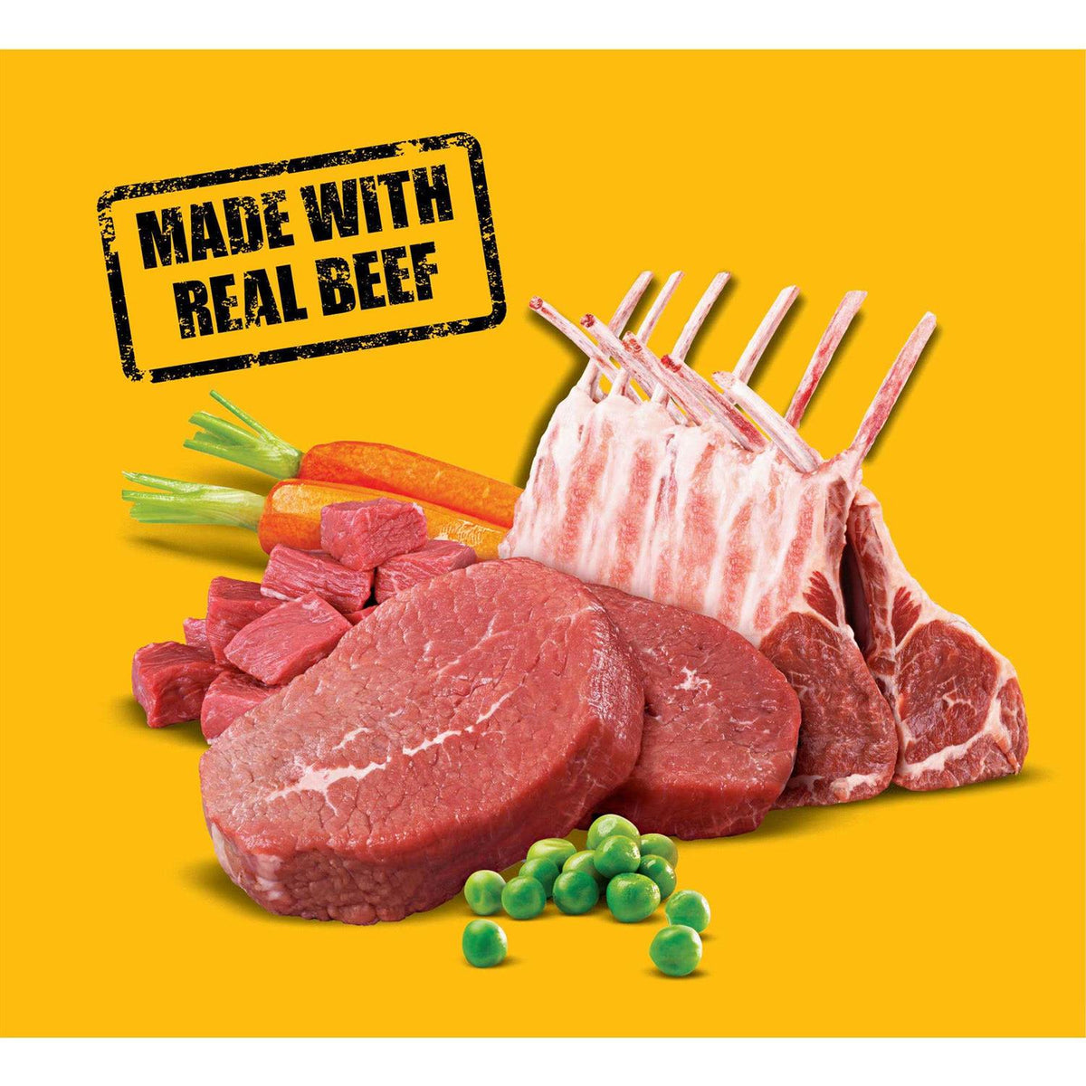 High Protein Adult Dry Dog Food Beef and Lamb W3977