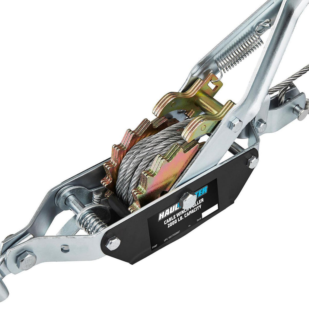 2000 lb. 1 Ton Capacity 10 ft. Cable Winch Puller C8768