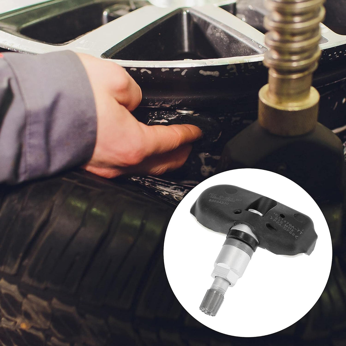 4pcs 315MHz TPMS Sensor Tire Pressure Monitoring System V7453
