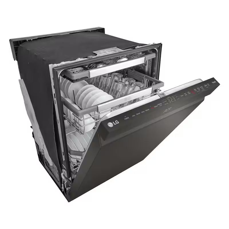 PrintProof Black Stainless Steel Smart Dishwasher J494