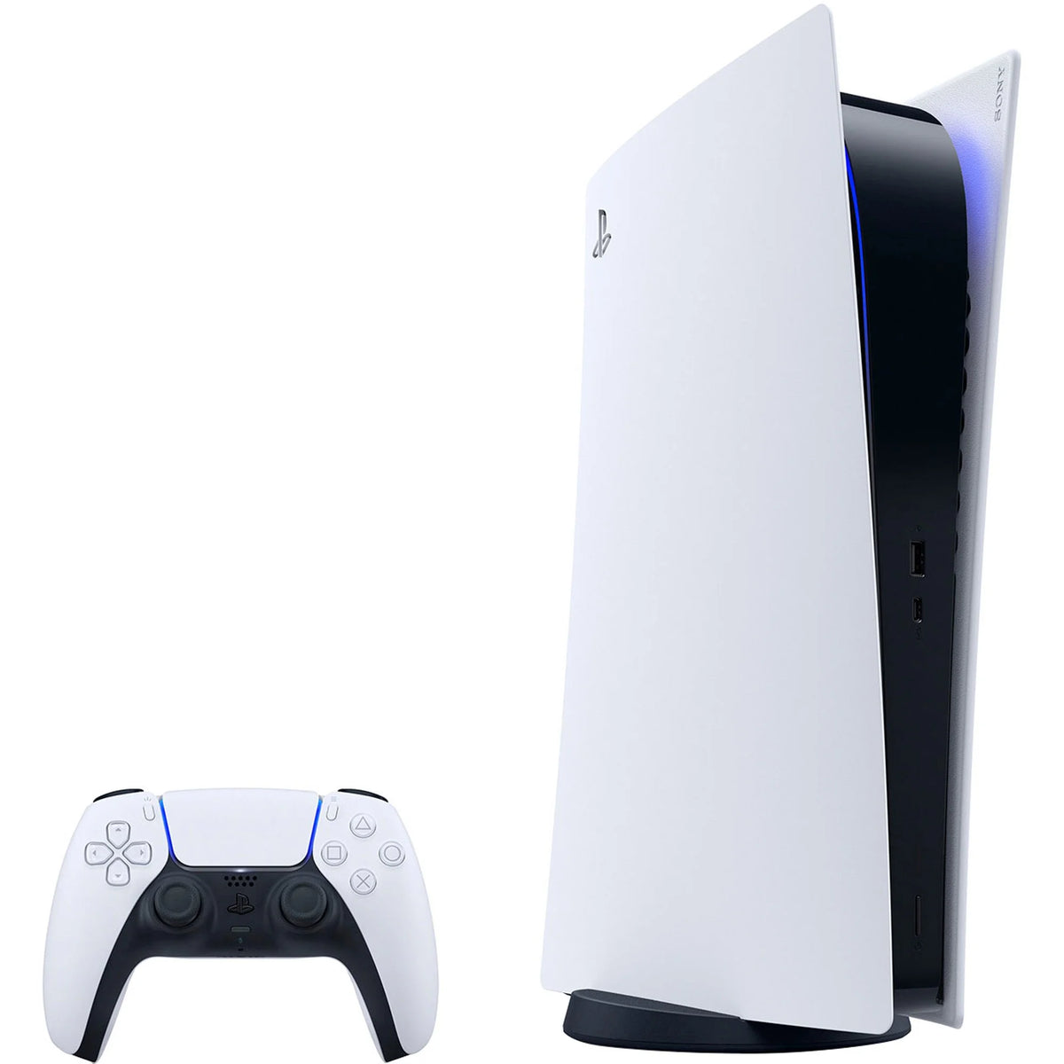 PlayStation VR2 and PS5 Video Game Console Digital Version with White Controller X40712