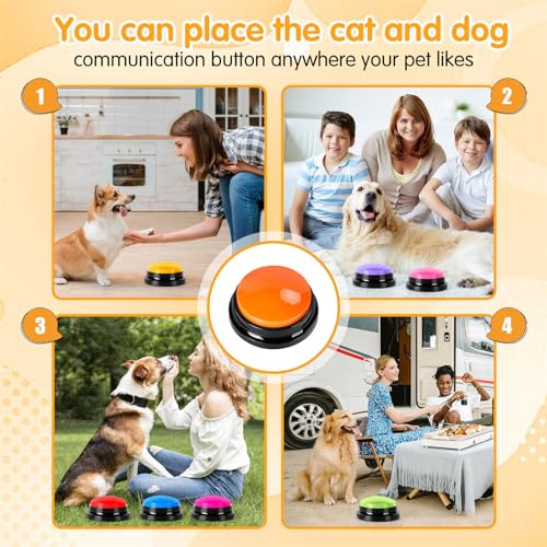 4-Pack Talking Pet Buttons A546