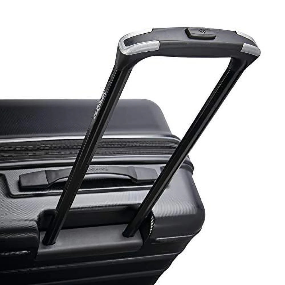 Midnight Black 3-Piece Hardside Expandable Luggage Set with Spinner Wheels L41334