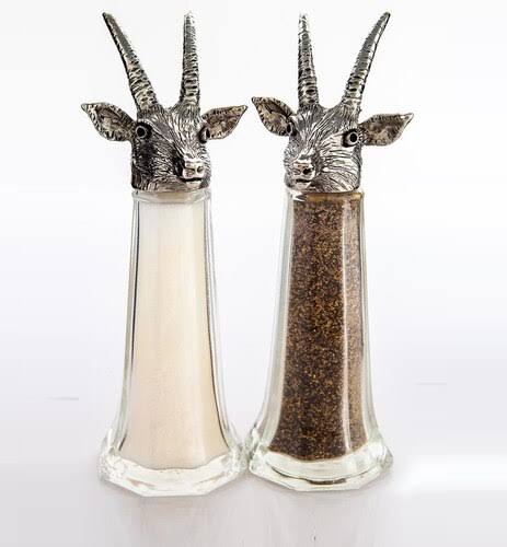 Antelope Tall Salt Pepper Shakers C10872