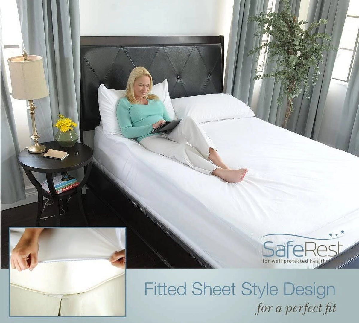 Waterproof Cotton Terry Queen Mattress Encasement E2690