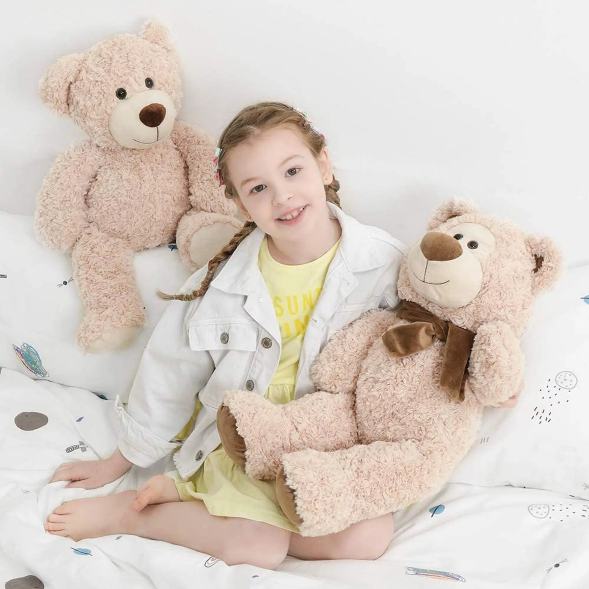 Beige 24'' Giant Teddy Bear Stuffed Animal Plush Toy B604659