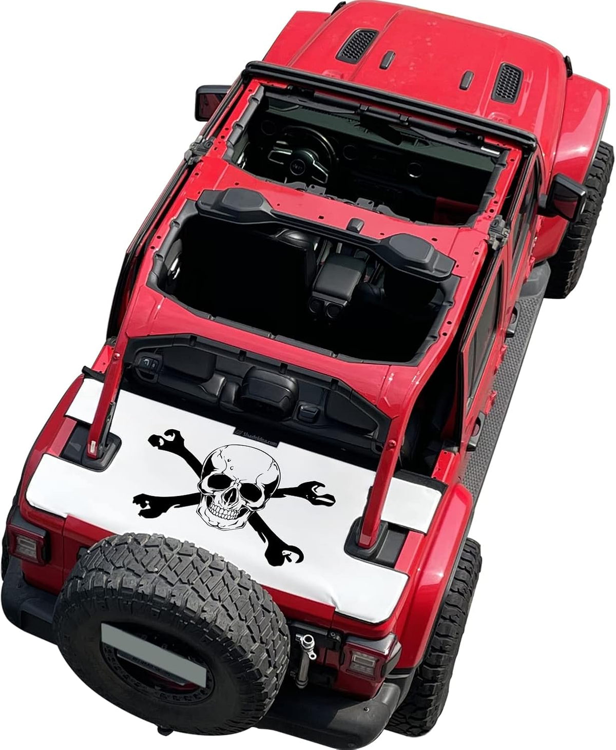 Black Vinyl Tonneau Cover for Jeep Wrangler JLU 4 Door Rear Trunk Cargo O5849