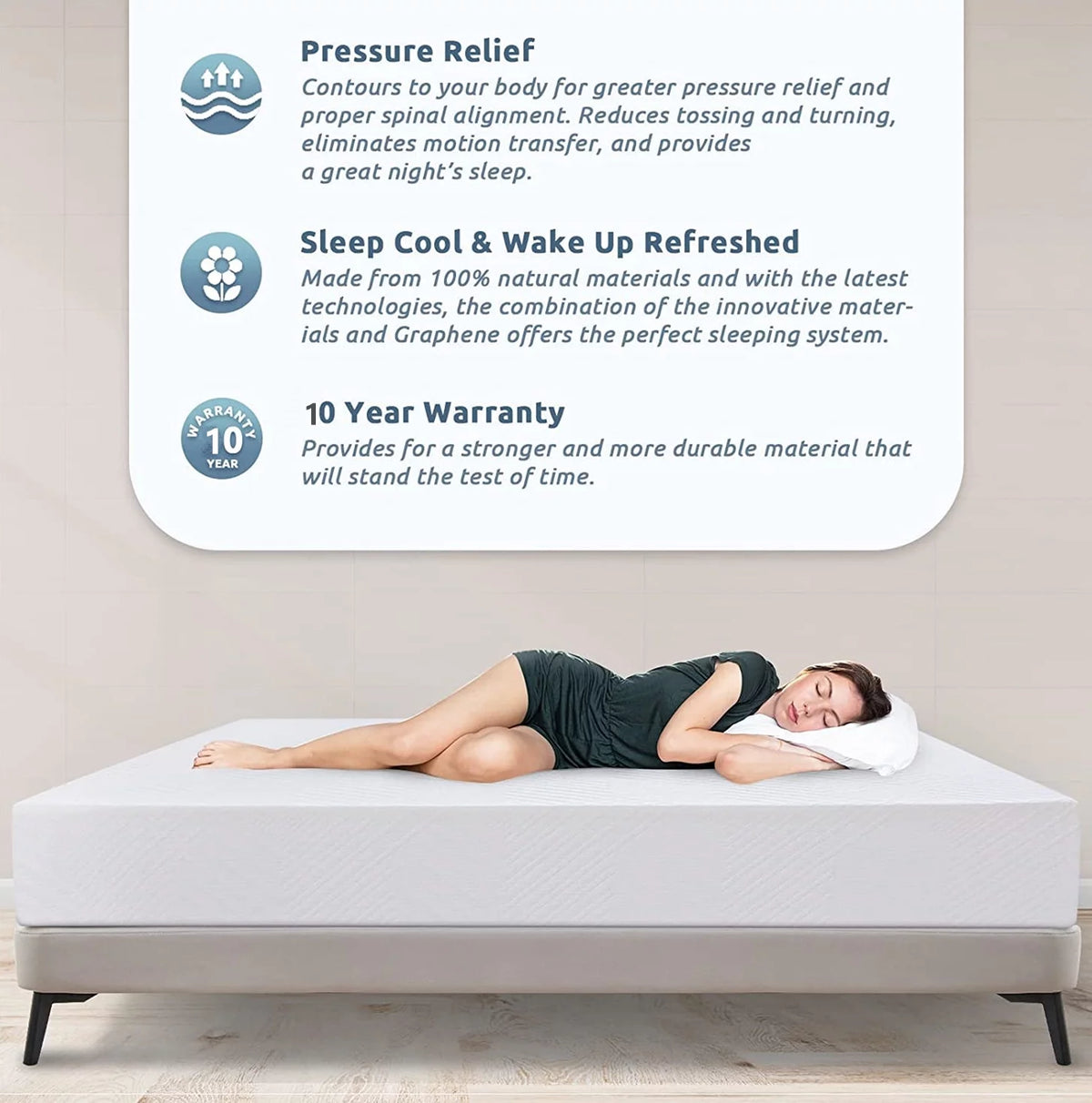 Twin Size 6 Memory Foam Mattress O8242