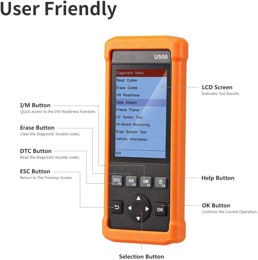 Automotive OBD2 Scanner Code Reader Diagnostic Scan Tool T240027