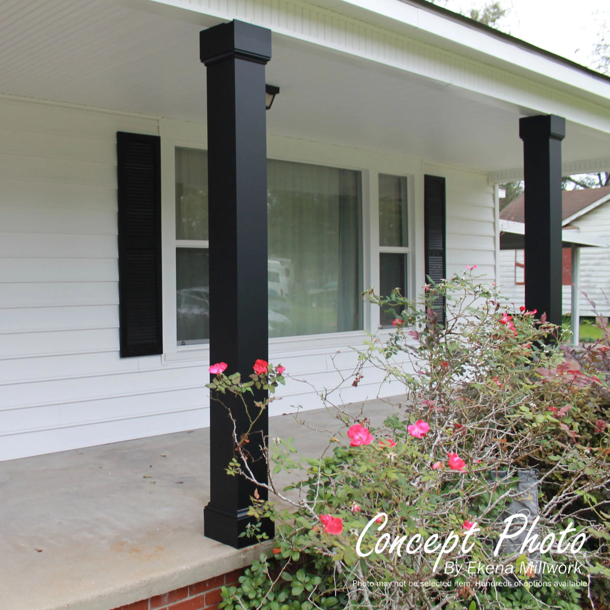 Textured White Aluminum Column Q6511