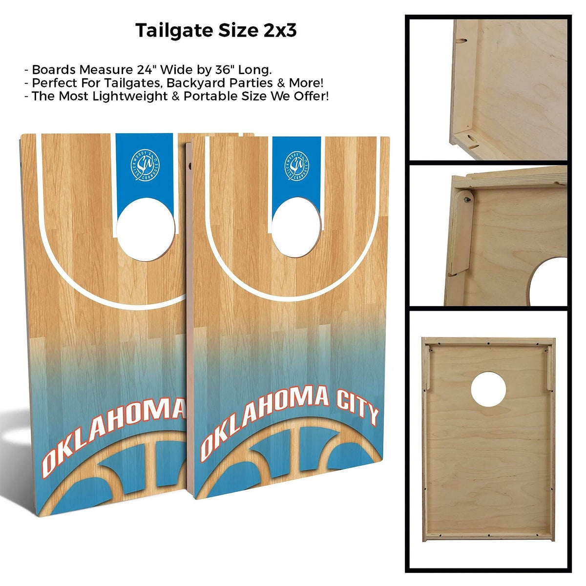Cornhole Board Set with Lights & Case R379
