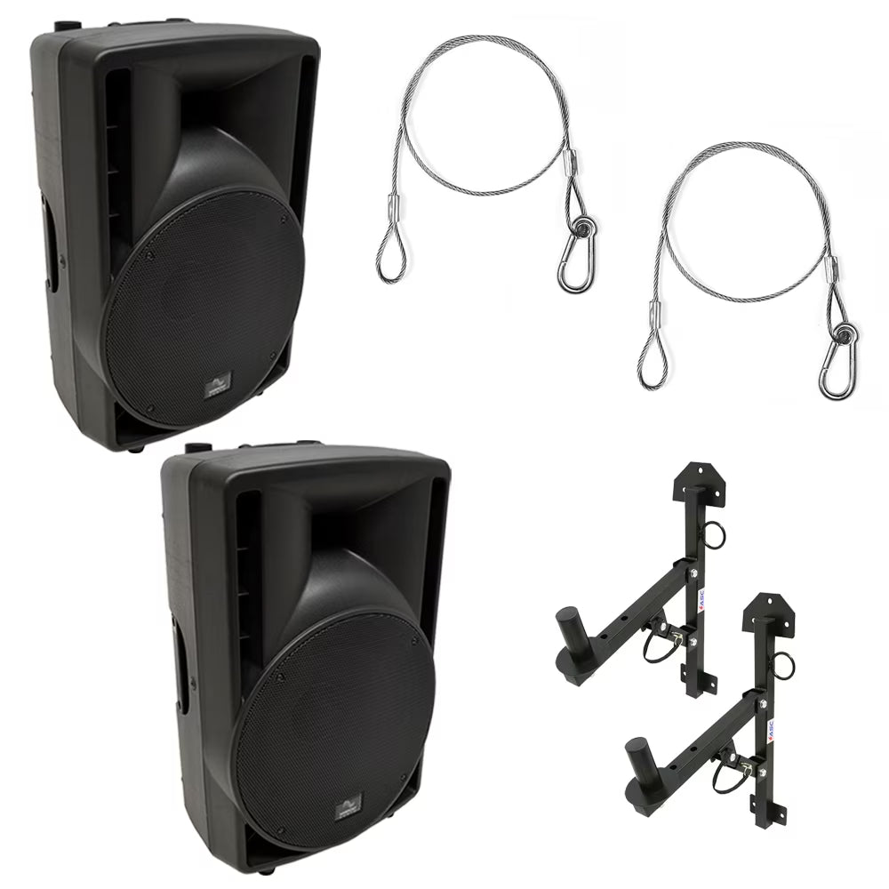 Harmony Audio 12" Powered 800W PA Speaker Wall Mount B8837