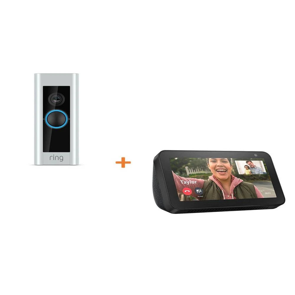 Charcoal Satin Nickel Smart Door Bell Pro Camera X960