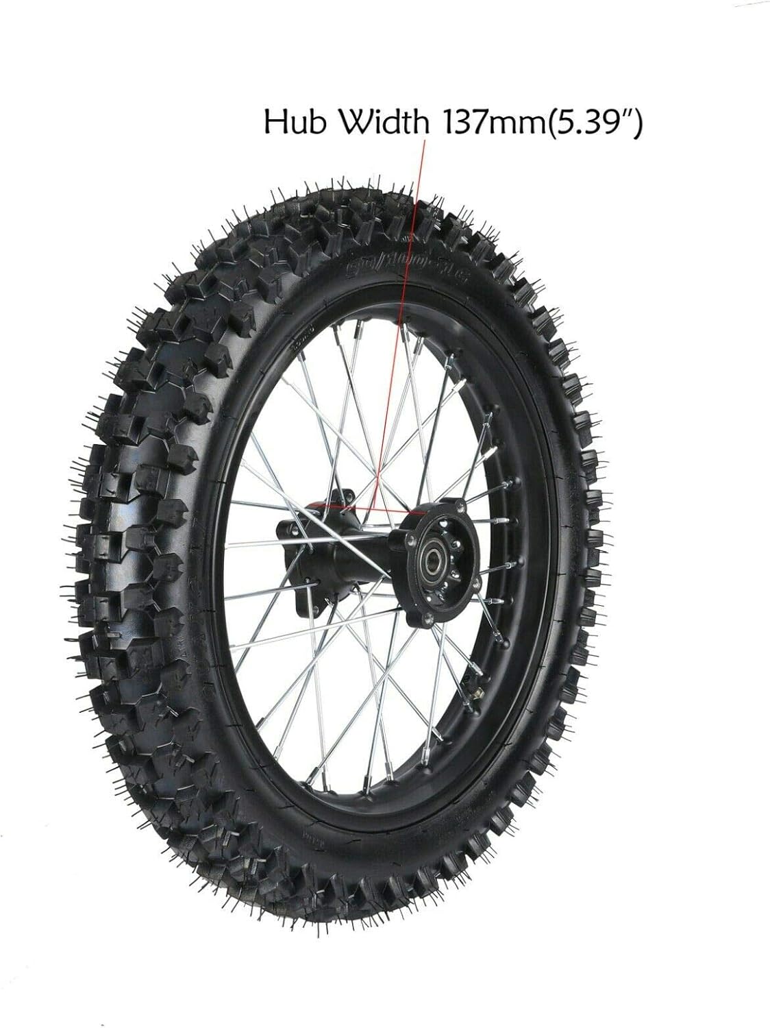 Rear Tire Rim Wheel & Sprocket Assembly for Dirt Pit Bike J525965