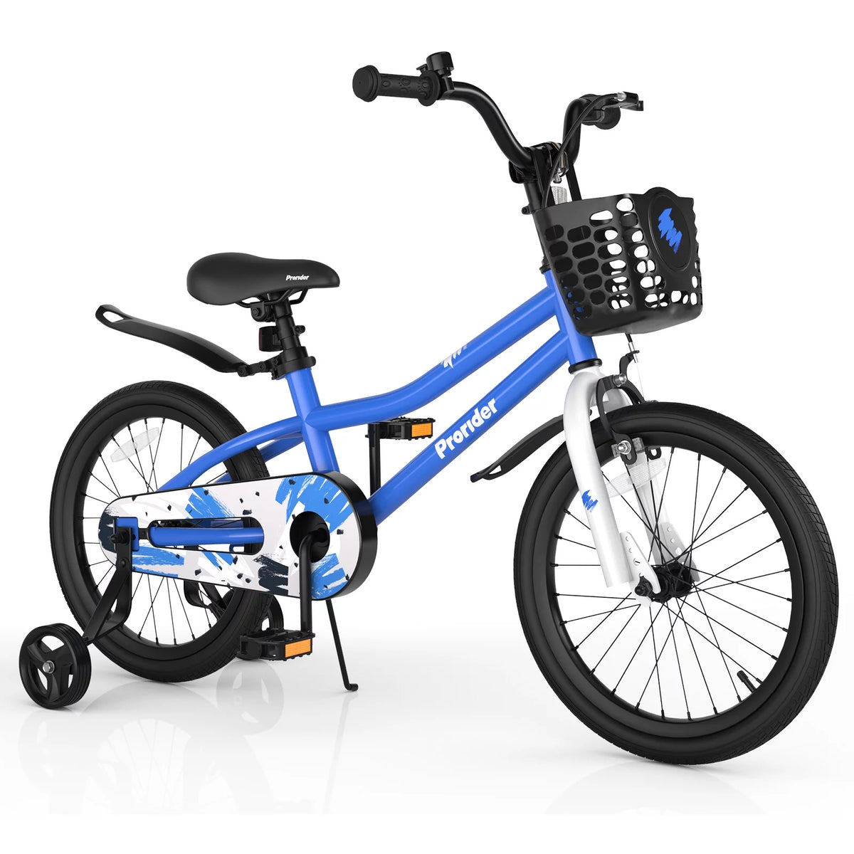 18'' Kid's Bike with Training Wheels & Basket J439