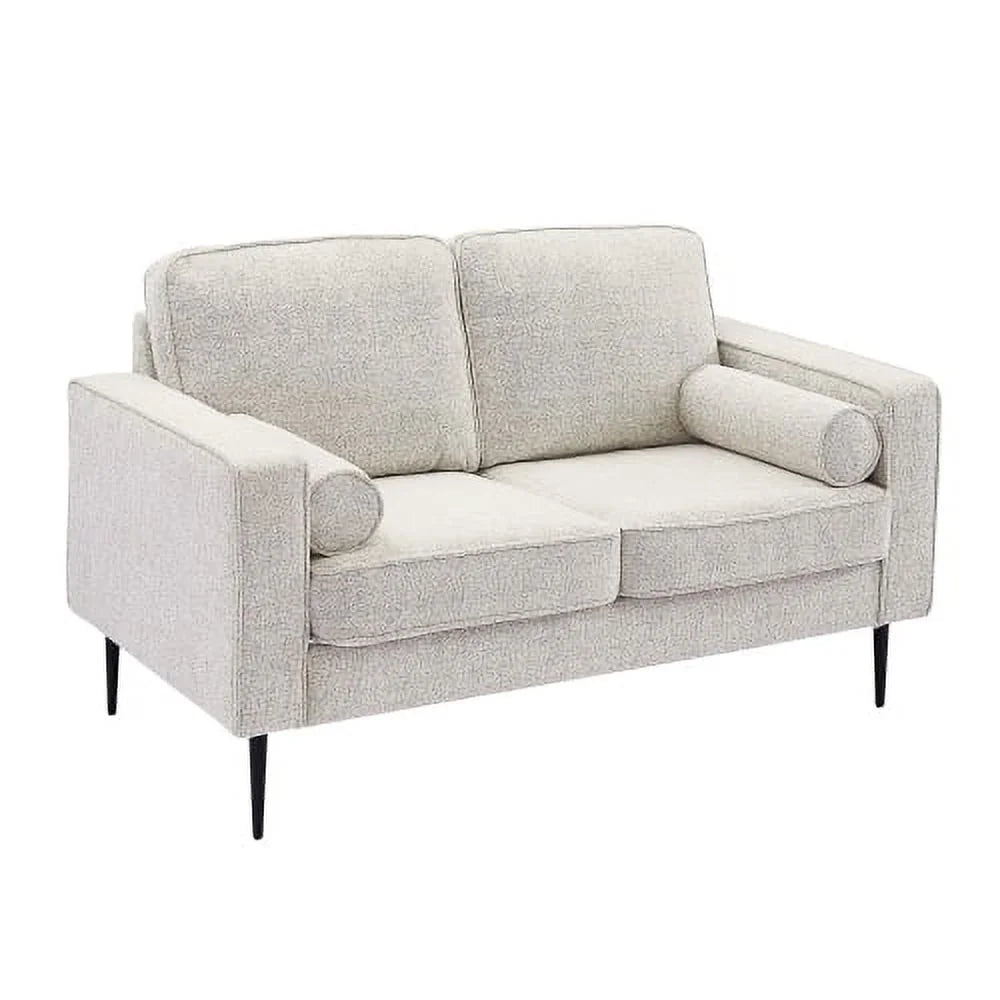 White Tufted Upholstered Sofa E358