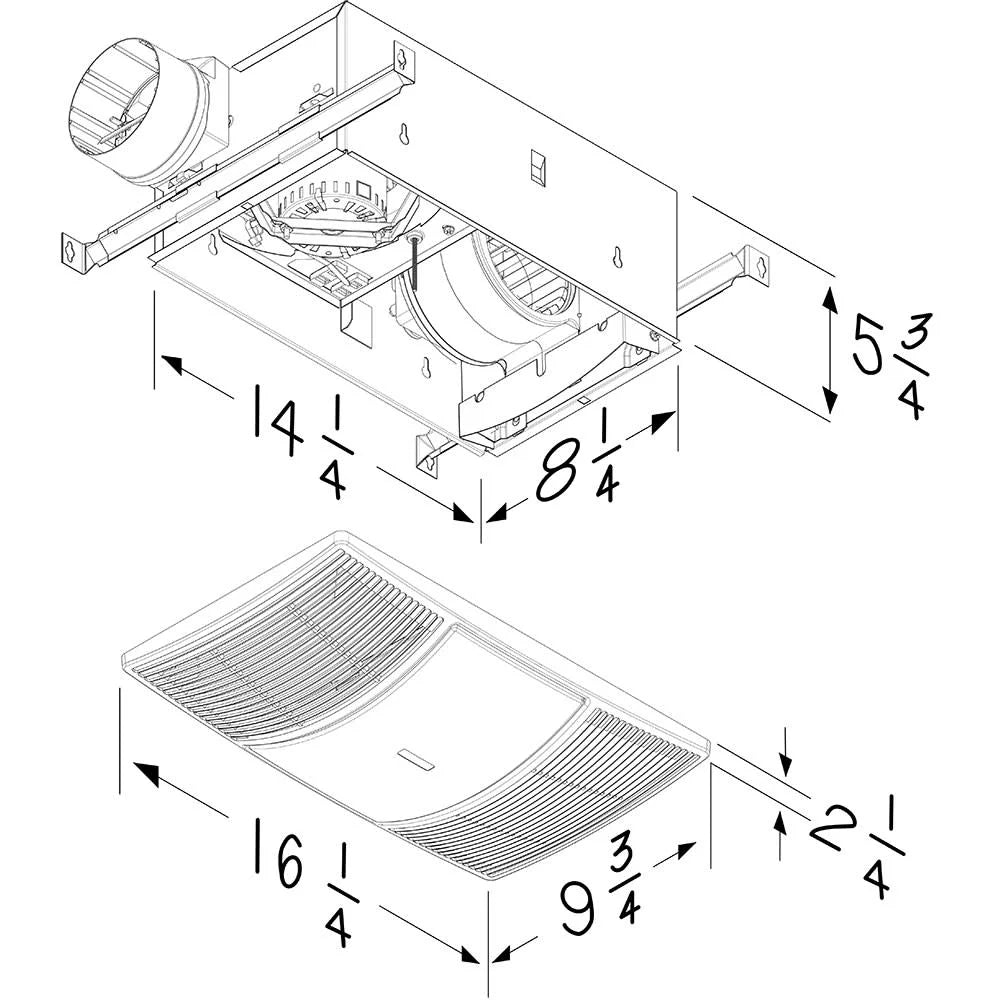 80 CFM Heater Exhaust Fan A6339