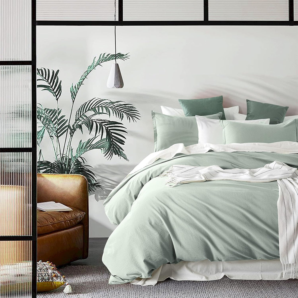 Rust Queen Cotton Duvet Cover Set Q1065