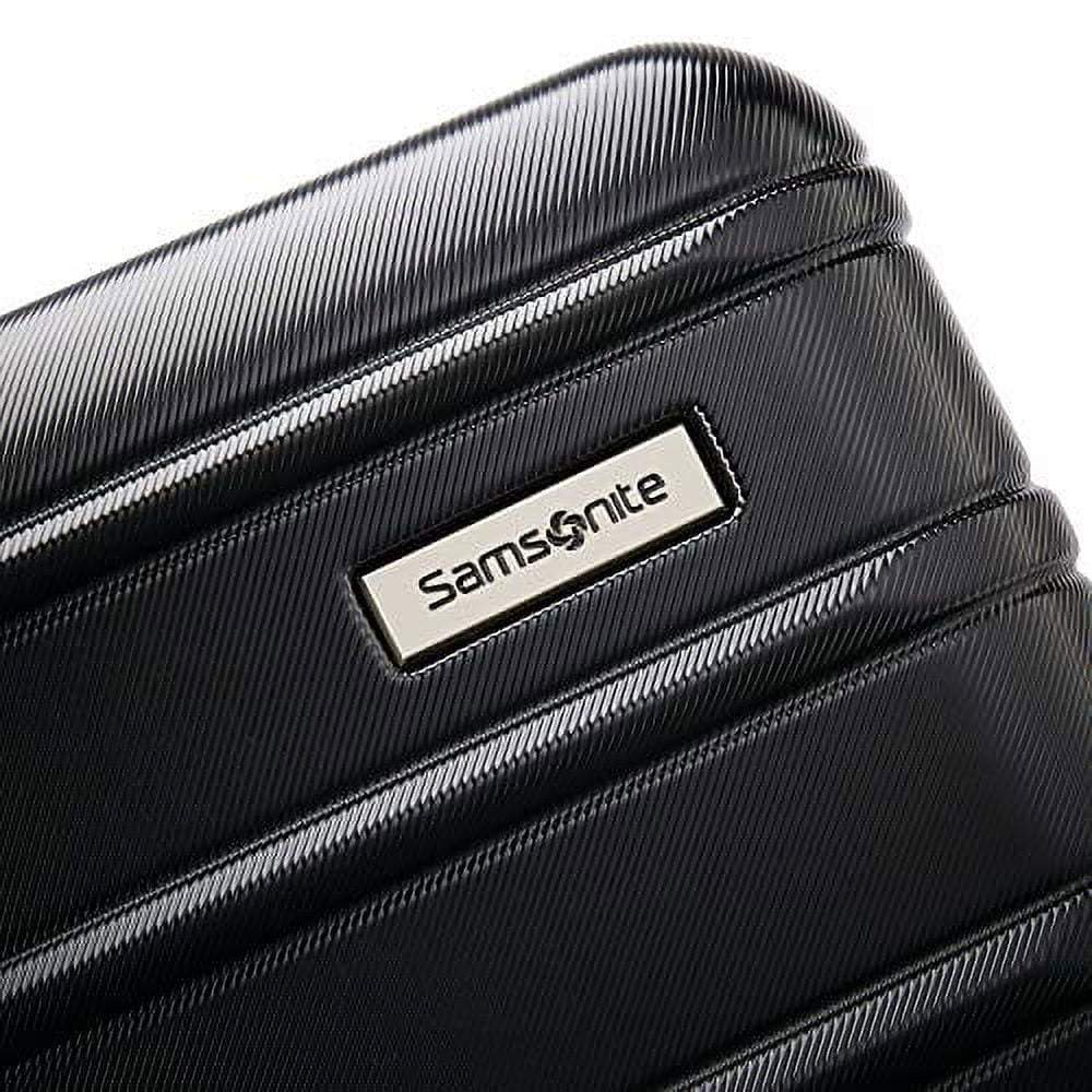 Midnight Black 3-Piece Hardside Expandable Luggage Set with Spinner Wheels L41334