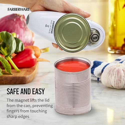 Compact Battery Operated Automatic Can Opener with Magnet, Aqua E291106
